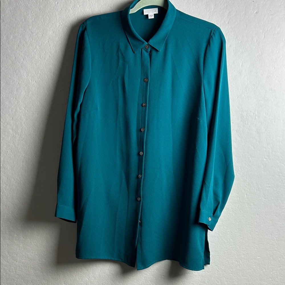 J. Jill Teal Button Down Shirt